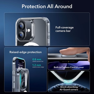 ESR Classic Hybrid MagSafe + grūdinto stiklo rinkinys iPhone 17 - skaidrus