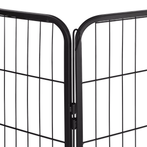 REBEL ANIMALS modular steel dog playpen, size XL, 8 panels, 80 × 100 cm
