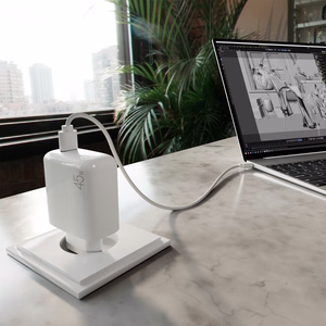 Puro PROLITE 45W USB-C sieninis įkroviklis - baltas
