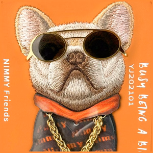Nimmy Glasses Cool Dog iPhone 17 Pro deklas - oranzinis
