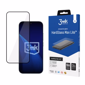 3mk „HardGlass Max Lite“ grūdintas apsauginis stiklas, skirtas „Xiaomi 17 / 17 Pro“ – juodas