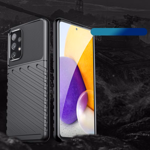 Thunder dėklas telefonui lankstus šarvuotas dėklas Samsung Galaxy A73 juoda