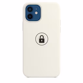 Dėklas "Silicone Case v2" skirtas iPhone 12 (12 Pro) / White / su įpakavimu