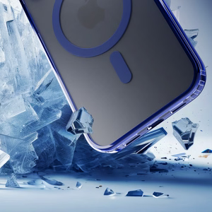 3mk Frosty MagDėklas Mėlynas Dėklas Apple iPhone 14 Plus - Skaidrus