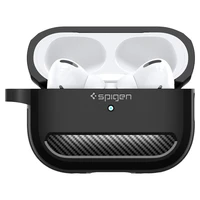 Spigen Rugged Armor dėklas Apple AirPods Pro 1 / 2 - matinė juoda