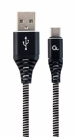Gembird CC-USB2B-AMCM-2M-BW USB kabelis USB 2.0 USB A USB C Juoda, Balta