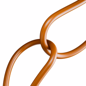 Puro ICON USB-C - USB-C laidas 1.5m - oranžinis