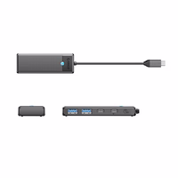 Hub USB-C Orico PAPW2AC-C3 prijungimo stotelė 2x USB-A 3.0 + 2x USB-C 3.0 - juoda