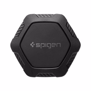 Spigen QS11 Magnetinis automobilio oro angos telefono laikiklis - juodas