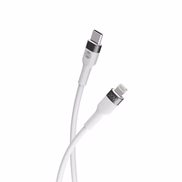 "Forever" lankstus USB-C - "Lightning" kabelis 1,0 m 20W, baltas