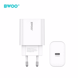 BWOO wall įkroviklis CDA233 PD 20W 1x USB-C with USB-C - USB-C laidas baltas