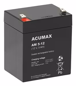 Acumax EMU baterija 12V 5Ah VRLA AM5-12T2