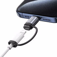 USAMS Adapter AU17 Lightning - USB-C 30W plieninis SJ677LN01 (US-SJ677)