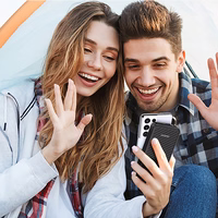 Dudao K11 10000mAh išorinė baterija su įmontuotais kabeliais - juoda