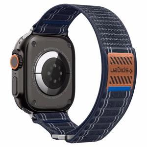 SPIGEN WBF0 dirželis APPLE WATCH 8 / 9 / 10 / 11 / SE / ULTRA (44 / 45 / 46 / 49 MM) tamsiai mėlynas