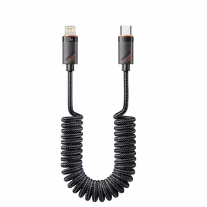 USB Кабель Essager "Chuan4" чёрный 29W Type-C / Lightning 120cm