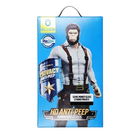 5D Mr. Monkey Apsauginis stiklas - Apple iPhone X/XS/11 Pro juodas su privatumo filtru