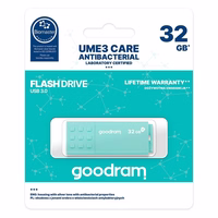 Goodram UME3 USB atmintukas 32 GB USB A tipo 3.2 Gen 1 (3.1 Gen 1) Turkis
