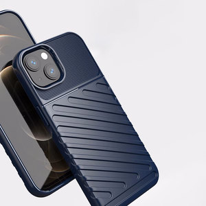 Thunder dėklas lankstus tvirtas patvarus dangtelis TPU dėklas iPhone 13 mini mėlynas