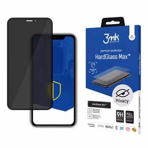 9H 3mk HardGlass Max Privacy™ apsauginis stiklas privatumui iPhone 11 Pro Max
