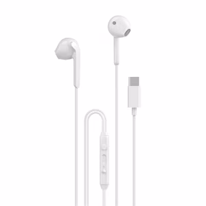 Dudao X3C įstatomos laidinės USB-C ausinės 1.2m - baltos