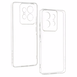 Itin plonas 1mm dėklas telefonui Motorola Edge 50 Pro 5G permatomas