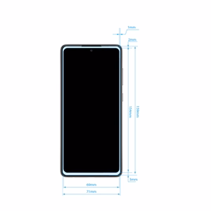 Crong 7D Nano Flexible Glass 9H visą ekraną dengiantis hibridinis apsauginis stiklas, skirtas Samsung Galaxy A72