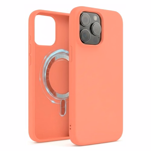 Dėklas "TM MagSafe Silicone" iPhone 16 Pro / Mandarininis /