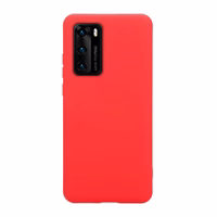 Crong Color Cover dėklas Huawei P40 (raudonas)