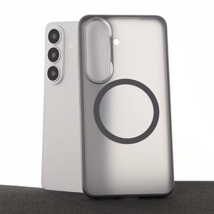 Liavec Soft Dėklas Metal Frame for Samsung Galaxy S26 pilkas