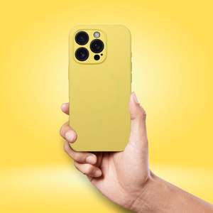 Silikoninis dėklas 2mm IPHONE 15 Pro Max suderinamas su Magnetine citrinų