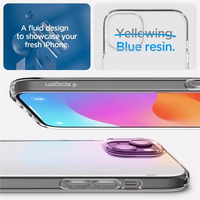 Spigen Crystal Flex dėklas telefonui iPhone 15 Plus - skaidrus