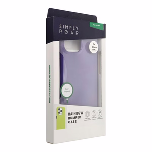 ROAR dėklas telefonui RAINBOW BUMPER skirtas iPhone 15 violetinis