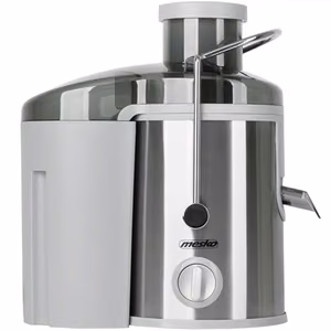 Mesko MS 4126 Grey – 600 W automatic stainless-steel juicer with extra-wide feed chute, 3 speeds, gray
