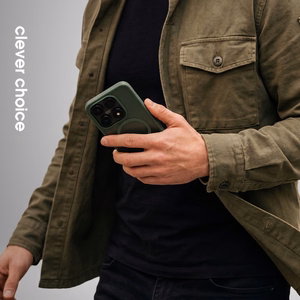 Crong Hybrid Matte Magnetic MagSafe dėklas, skirtas Xiaomi 17, žalias