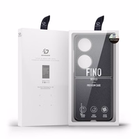 Dux Ducis Fino dėklas pagamintas iš nailono medžiagos Huawei P50 Pocket juodas