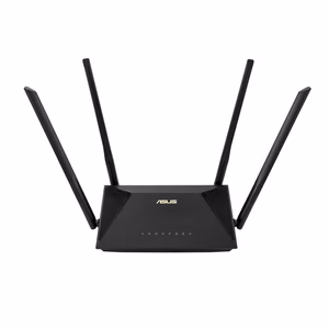 ASUS RT-AX53U belaidis maršrutizatorius, Wi-Fi 6 (802.11ax), Ethernet WAN, RJ-45, 3G / 4G, 1 LAN prievadas, USB