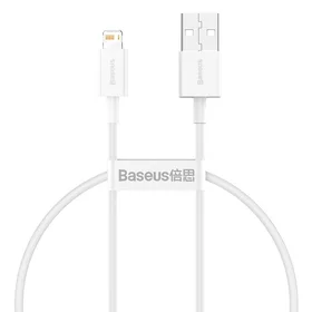 Baseus Superior USB - Lightning kabelis 2.4A 0.25 m baltas (CALYS-02)