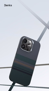 Benks Magnetinis Armor Pro Aurora Kevlar 600D Dėklas (CC65) Iphone 16 Pro (Kameros Valdymo Mygtukas)