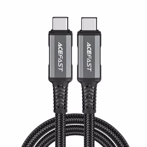 Acefast C1-09 кабель USB-C USB-C USB4 PD3.1 5A 1м - серо-чёрный