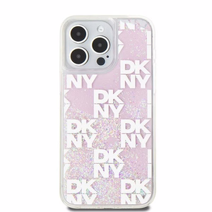 DKNY DKHCP15XLCPEPP iPhone 15 Pro Max6.7" rožinis dėklas Liquid Glitter Multilogo
