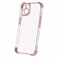 Atsparus smūgiams chromuotas dėklas telefonui iPhone 14 Pro 6,1" auksinis