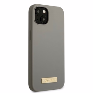 Dėklas telefonui iPhone 13 mini 5.4 - pilkas Silikoninė Logo plokštelė MagSafe