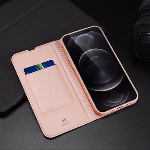 Dux Ducis Skin Pro knygos tipo dėklas telefonui iPhone 13 Pro Max mėlynas