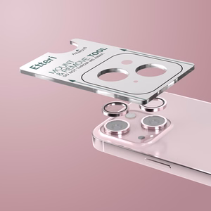 Etteri kameros lęšio apsauga iPhone 15 / 15 Plus rožinė