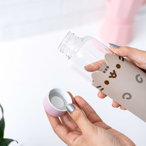 Pusheen stiklinė gertuvė, 500 ml
