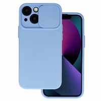 Camshield Soft dėklas iPhone 15 Plus šviesiai violetinis