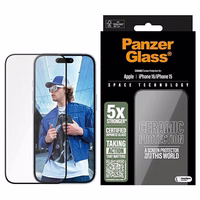 PanzerGlass keraminis apsauginis stiklas iPhone 16 6.1" Ultra-Wide Fit 2853