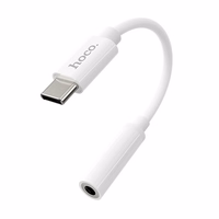 Adapteris HOCO USB Type-C (M) - ausinių jungtis 3.5mm (F)