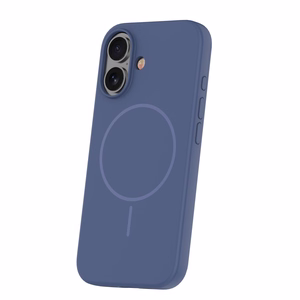 Silikoninis Thin Mag dėklas for iPhone 16 6,1" tamsiai mėlynas